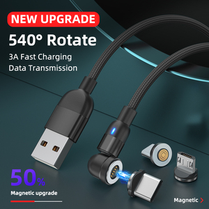 ราคาถูกราคาแม่เหล็กสายชาร์จ3A ชาร์จอย่างรวดเร็ว<span class=keywords><strong>3</strong></span> In 1ชาร์จ USB สายเคเบิลข้อมูลสำหรับโทรศัพท์มือถือ - Product Image 2