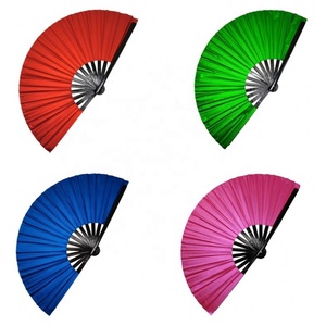 Folding <b>Fan</b> UV Glow <b>Large</b> Rave Folding Clack Hand <b>Fan</b> for Edm Music Festival Club Event Party Dance Performance Decoration Gift - Product Image 5