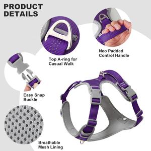 Fabricante al por mayor ajustable reflectante Oxford malla acolchada sin tirones arnés para mascotas para perros pequeños medianos grandes - Product Image 3