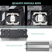 Enfriador de aire Super Silent Thermalright Assassin X 120R SE V2 para Pc 1 Torre 120mm Argb 1550RPM Ventilador 4 Tubos de calor