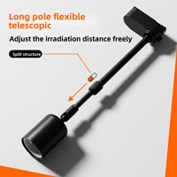 Spot LED Rétractable sur Rail en Fer, Orientable Omnidirectionnel, Sans Câblage Requis, Compatible Montage Direct E27