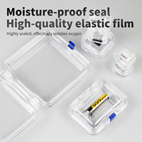 100x100x50mm High Elastic PU Film Suspension Box Shock Absorbing Display Case for Silicon Wafer Gem Precision Instrument Parts
