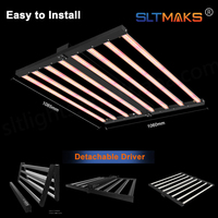 Lámpara LED para Cultivo en Interiores Bloom, Lm301h Evo Lm281B, 1000W, Espectro Completo, 3 Canales, Hidropónica, Plegable
