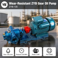 Pompe à engrenages robuste ZYB 135, 135 LPM, 3 KW, en acier au carbone, pour transfert de diesel, 1420 tr/min, directement de l'usine