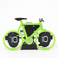 Home Decor Flip Clock Retro-Stil Fahrrad förmige Flip-Down-Uhr Klassische mechanische Digital anzeige Schreibtisch uhr