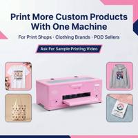 Профессиональный DTF-принтер EraSmart Pink A3 (15 дюймов, 38 см) с печатающей головкой Xp600 для печати на футболках, одежде и текстиле