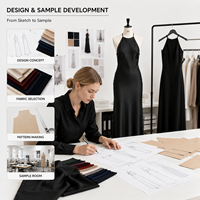 Robe longue de soirée noire en satin pour femme, col licou, dos nu, coupe biais, longueur ras du sol, pour fêtes et événements formels, vente en gros, couleur personnalisable
