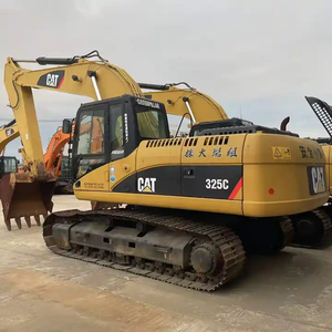 Excavatrice sur chenilles d'occasion de qualité supérieure, 25 tonnes, modèle Cat 325C, avec chenilles en caoutchouc, garantie, stock suffisant disponible - Product Image 2