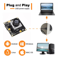 Module de capteur de caméra couleur RVB DIY haute vitesse 12 mégapixels avec capteur CMOS IMX577 et objectif M12 USB3.0