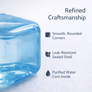 Glaçons réutilisables, cubes de glace en plastique carrés colorés, sans dilution, sans BPA, glaçons recongelables pour les boissons - Product Image 3