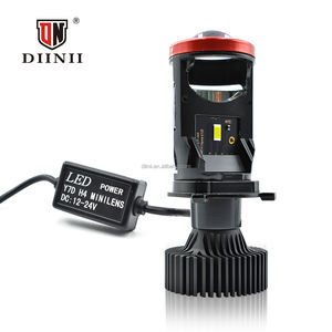Diinii 90W Bi Led Koplamp 9000lm 12V H4 Mini <span class=keywords><strong>Projector</strong></span> IP-68 Waterdichte Aluminium High-Speed Stille Ventilator Led Koplampen - Product Image 5