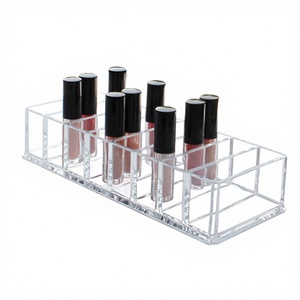 Organizador de Lápices Labiales Acrílico DOOSO con 8 Compartimentos, Exhibidor de Paletas de Sombras de Ojos, Soporte de Escritorio para Cosméticos, Organizador Compacto de Maquillaje - Product Image 4
