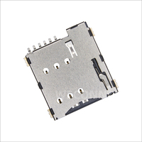 Connecteur de carte Micro SIM WECONN WL-SIM135-054 6PIN+0 H=1.35mm Push-Push SMT avec boîtier LCP, connecteur FPC personnalisable