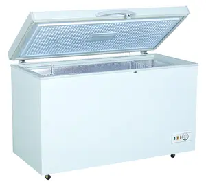 Refrigerador Horizontal de dos puertas, congelador profundo blanco abierto, venta al por mayor, barato