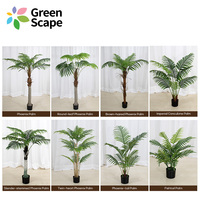 Palmier artificiel hautement réaliste, plante Cycas, arbre décoratif en pot pour la décoration intérieure de studio, hall d'entrée et maison