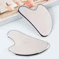 2026 En gros Planche de massage en acier inoxydable en forme de cœur, outil de raclage thérapeutique Gua Sha