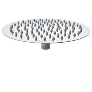Pomme de douche ronde en plastique de 468 pouces avec options en acier inoxydable et en cuivre, design lotus pour accessoires de salle de bain - Product Image 1