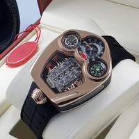 Luxuriöse JACOBCO 41mm Automatik-Chronograph Herrenuhr, Saphirglas Kautschukarmband 316L Edelstahl Großhandel