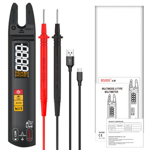 Pince ampèremétrique en U Bside 100A 600V AC/DC, détection de fil sous tension, usage professionnel - Product Image 5