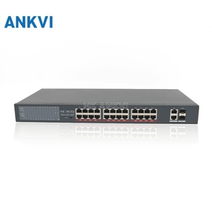 สวิตช์กิกะบิต POE 24+2+2 SFP แบบติดตั้งบนแร็ค IEEE802.3AT AF 128G 800W KU-9024G - Product Image 1