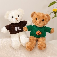 Ours en peluche gaufré mignon, jouet en peluche en coton, vente en gros, animaux en peluche personnalisés