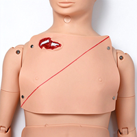 Mannequin de soins infirmiers pour traumatismes SCIEDU, entièrement fonctionnel, pour la formation médicale en premiers secours, hémostase, bandage, fracture, simulation de brûlures.