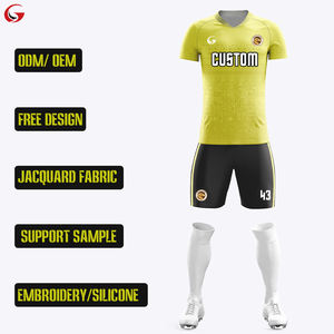 Футбольная форма для игроков, мужская, комплект из <span class=keywords><strong>2</strong></span> предметов, сублимационная печать, дышащая жаккардовая ткань, молодежная спортивная одежда Z259035 - Product Image 1