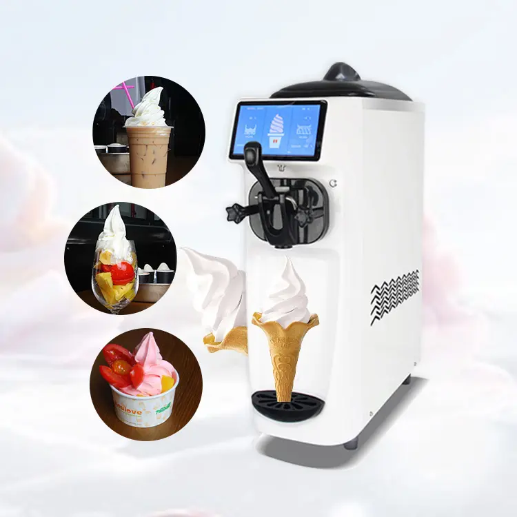 Machine à crème glacée italienne originale Mininalist 2lt Taiwan Thakon Cone 40l Trade 1 automatique