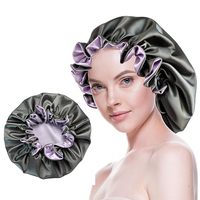 Bonnet de nuit réversible en satin de soie double couche unisexe extra large pour le sport, avec support pour tresses longues et bouclées - Direct Usine