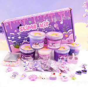 Mixed Texture <b>Slime</b> Bundle Jelly Foam Creamy Styles Cute Decorations Non Sticky Party Favor Retail Gift Pack - Product Image 3