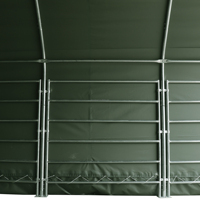 Offre Spéciale moderne 6x6m extérieur cadre en acier poulet course Cage PVC PE auvent ferme bétail moutons chevaux élevage abri pour bétail