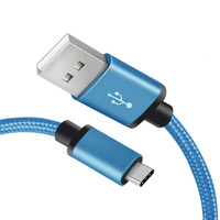 Adaptador de carga rápida tipo C de 100W, Cable DE DATOS USB C trenzado de nailon para ordenador, reloj inteligente, escáner de código de barras para teléfono móvil, auricular