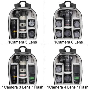 Großhandel wasserdichte Kamera tasche Kompatibel für <span class=keywords><strong>Sony</strong></span> Canon Nikon Kamera und Objektiv Stativ Zubehör Kamera Rucksack Tasche - Product Image 6