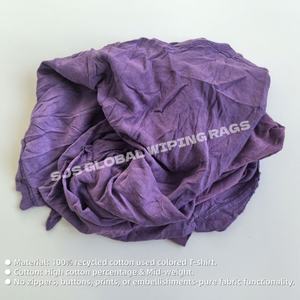 Trapos de limpieza industriales de algodón 100% de colores mezclados, de punto súper suave, con gran absorción de agua. - Product Image 4