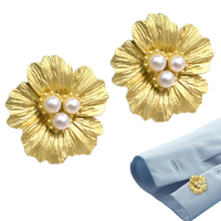 Boutons de manchette en métal pour chemise formelle, design minimaliste, polyvalents, décoratifs, élégants, à motif floral, pour mariage, fiançailles, cadeau