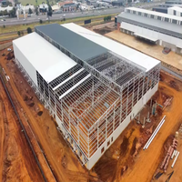 Villa de luxe maisons préfabriquées à ossature en acier Plan de paysage traité à la lumière avec services de soudage et de pliage
