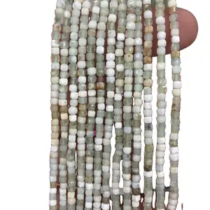 2.5mm Cubo Facetado Stone Beads Natural Stone Square Gemstone Beads para Jóias Fazendo Colar Pulseiras Brincos B-147