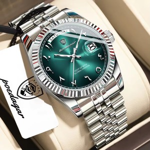 Montre homme POEDAGAR 845, haute qualité, étanche, en acier inoxydable, quartz. - Product Image 5