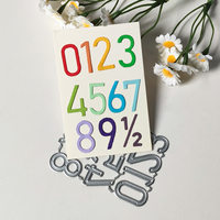 Matrices de découpe en métal AAGU pour scrapbooking, album en relief, artisanat, numéros, modèles de matrices de découpe en métal pour scrapbooking, artisanat, cartes DIY