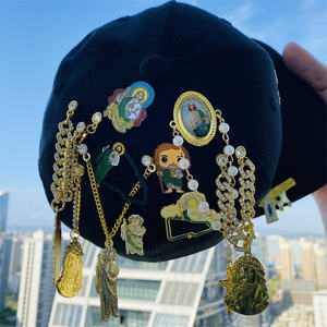 Diskon besar-besaran topi Trucker liontin rantai Yesus Mary kustom topi Pin rantai jimat kustom untuk topi Trucker rantai Pin Enamel - Product Image 6