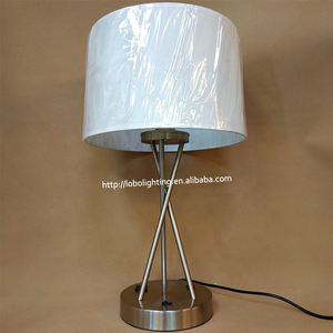 ห้องนอนโรงแรมโมเดิร์นโคมไฟตั้งโต๊ะโคมไฟตั้งโต๊ะฐานโลหะกลวงพร้อมรายการ Ul - Product Image 2