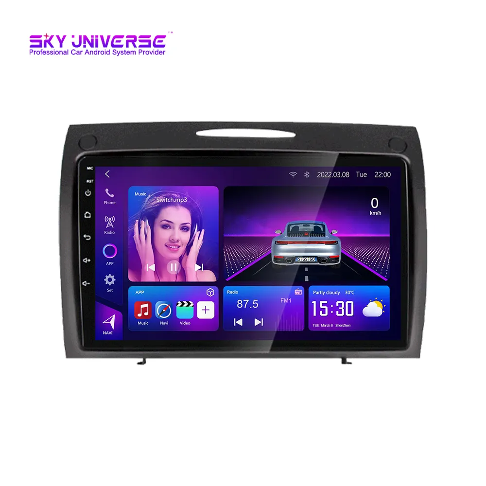 Android 2din de Audio de coche DVD reproductor Multimedia para Mercedes-Benz Clase SLK-clase Clase SLK R171 2004-2011 Carplay IPS GPS RDS DSP Radio