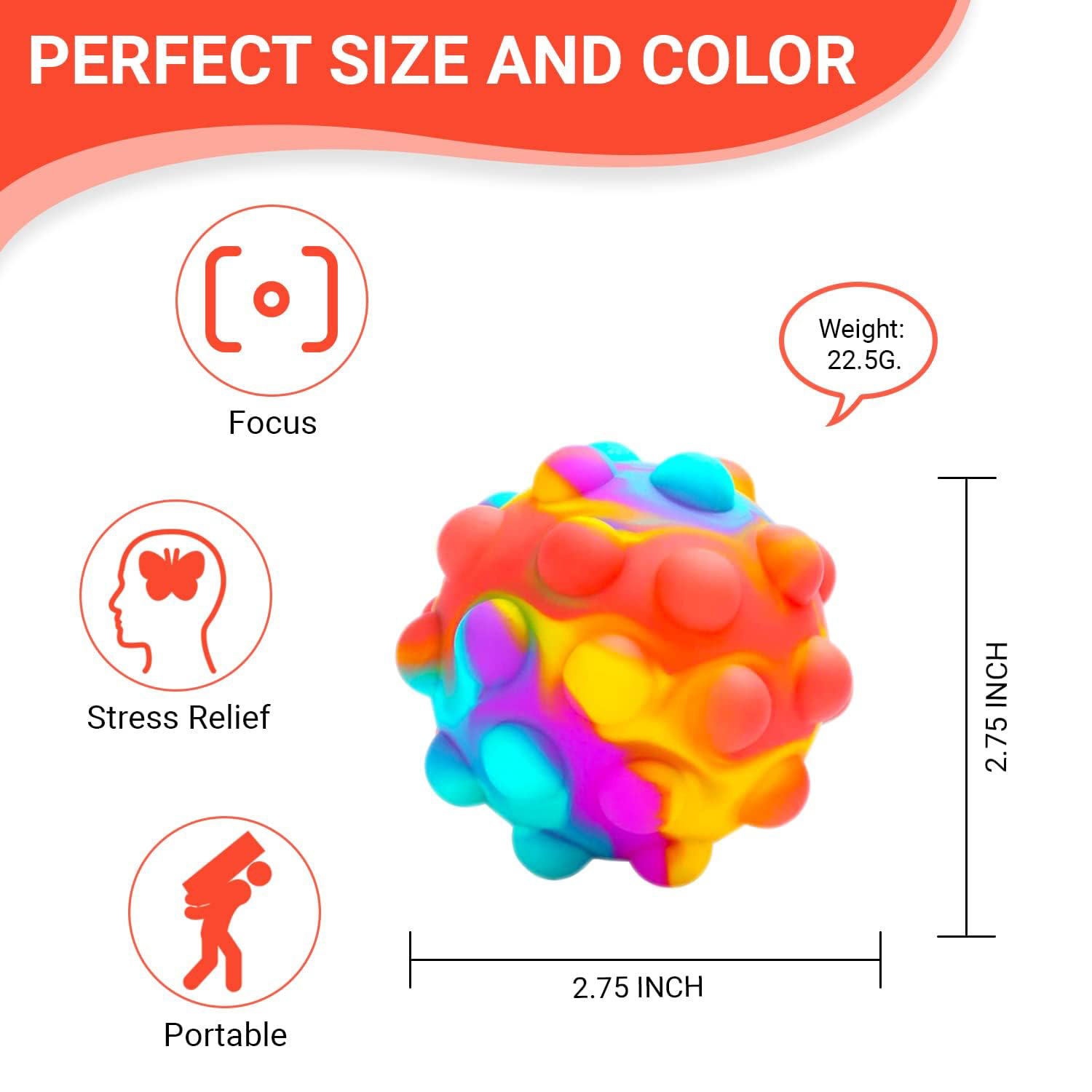 Wholesale Eco-friendly Silicone Squeeze Toys for Kids Adults Stress Relief Fidget Toy Balls Silk Printing Logo Promotional Gift