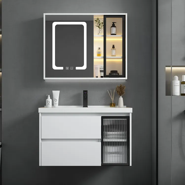 Populair Design Moderne Muur Gemonteerde Badkamer Ijdelheid Ijdelheden Badkamer Met Marmeren Ijdelheid