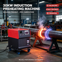 Machine de préchauffage par induction de 30 kW pour le chauffage des tuyaux avec câble d'induction de 30 m