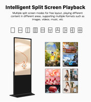 Afficheur numérique interactif ANRY Slim Totem Tall 55 pouces 4K UHD Android 11 2+32 Go avec écran LCD et contrôle par télécommande/WiFi/application pour utilisation en ascenseur