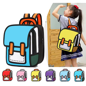 Zaino 3D Personalizzato con Cartoni Animati per Studenti, Borsa per Libri Carina per Bambini, Realizzata in Poliestere Resistente per Uso Scolastico - Product Image 3