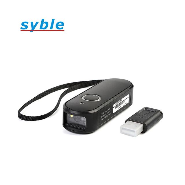 Syble Mini Item 2D Cordless Barcode Scanner 2D QR Code Portable Wireless Barcode Scanner for XB-M60