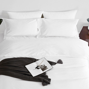 Cổ Điển Percale Tấm Thiết Lập Tinh Khiết Bông 300TC Khách Sạn Bộ Sưu Tập Sateen Tấm Thiết Lập Với Gối - Product Image 1