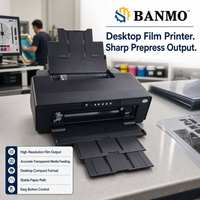 Impresora de Película CMYK de 4 Colores de Escritorio BANMO con Suministro Continuo de Tinta Independiente y Salida Inversa de Espejo para la Fabricación de Placas de Serigrafía